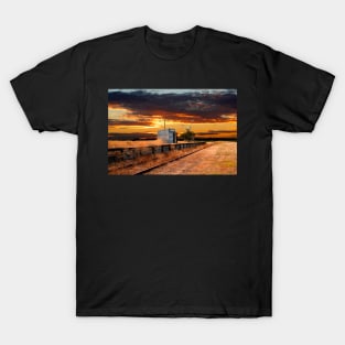 Sunset at the Coonawarra Rail Station T-Shirt